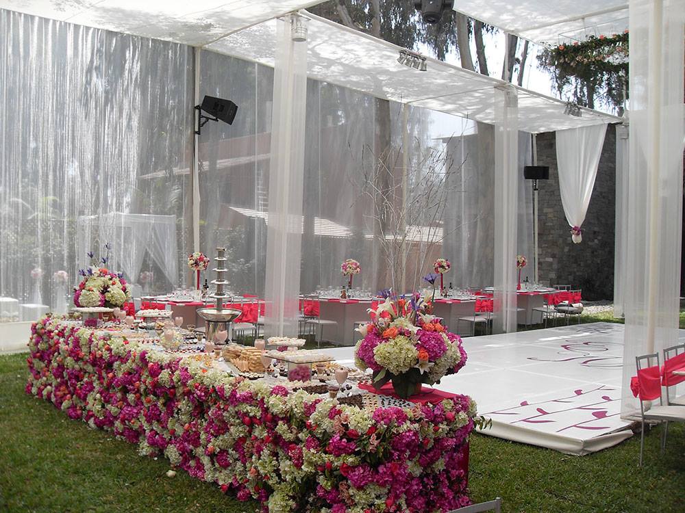 Celebración social al aire libre