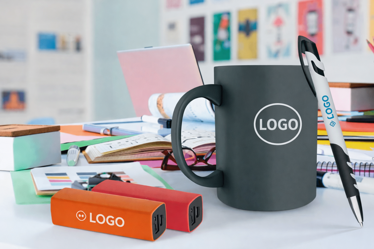 Artículos promocionales de escritorio